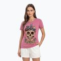 Футболка жіноча Pitbull Dia De Los Perros washed pink