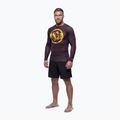 Чоловіча рашгард з довгим рукавом Pitbull Rashguard Logo Palms brown 2
