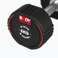 Гантеля гумова Body Sculpture TPU BW 133 6 kg black 5