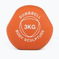 Гантеля гумова Body Sculpture BW 513 z PVC 3 kg orange 4