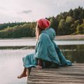 Пончо OFFLANDER OFF_CACC важке з підігрівом синє 6