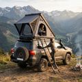 Намет даховий двомісний OFFLANDER Triangle Slim Wolf black 11