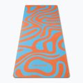 Килимок для йоги/фітнесу FORCEBAND Abstract Orange 4 мм orange/blue 2
