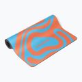 Килимок для йоги/фітнесу FORCEBAND Abstract Orange 4 мм orange/blue 3