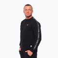 Чоловічий світшот в смужку восьмикутник чорний 3