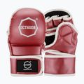 Рукавиці греплінгові Octagon Metallic MMA red