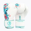 Рукавиці боксерські Octagon Legion Flower white/sea green
