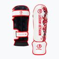 Захист гомілок Octagon Legion Flower white/red 2