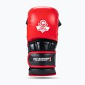 Рукавиці греплінгові DBX BUSHIDO MMA Premium чорний/червоний 2