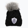 Шапка зимова жіноча FERA Equestrian Swarovski Snowflake black 2