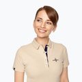 Футболка для верхової їзди жіноча FERA Equestrian Polo Bea latte 2