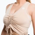 Топ тренувальний жіночий Gym Glamour Pull-on Beige 448 4