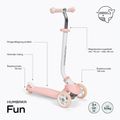 Самокат триколісний дитячий HUMBAKA Fun рожевий HBK-KS001 2