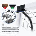 Футбольні ворота OneTeam One 300 x 200 см оцинкована сталь білий/чорний 3