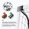 Футбольні ворота OneTeam One 300 x 160 см оцинкована сталь білий/чорний 13