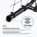 Футбольні ворота OneTeam One 300 x 160 см оцинкована сталь білий/чорний 16