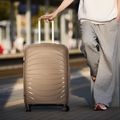 Середній дорожній чемодан KADVA Brava 78 л бежевий 15