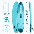 Набір дошка SUP надувна AQUASTIC Perth Pro 11'2" all-round green 19