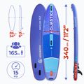 Набір дошка SUP надувна AQUASTIC Perth Pro 11'2" all-round blue 21