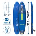 Набір дошка SUP надувна AQUASTIC Perth 10'8" allround dark blue 18