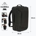 Туристичний рюкзак KADVA traWELL 28 л чорний 2