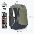 Туристичний рюкзак KADVA Zivo 10 л сірий 2
