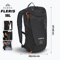 Туристичний рюкзак KADVA Fleris 15 л чорний 2