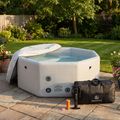 Надувний басейн AQUASTIC ONSEN drop stitch 1400 l 186 cm сірий 19