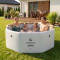 Надувний басейн AQUASTIC ONSEN drop stitch 1400 l 186 cm сірий 18
