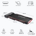 Бігова доріжка електрична XTREXO Walking Pad W150 чорний 3