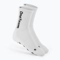 Дитячі футбольні шкарпетки OneTeam Precision Grip non-slip 2-pack white