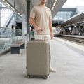 Великий дорожній чемодан KADVA Palero 95 л бежевий 15