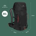 Трекінговий рюкзак KADVA Sendero 35 л чорний 21