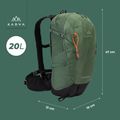 Туристичний рюкзак KADVA Escapada 20 л зелений 15