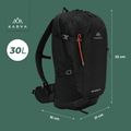 Туристичний рюкзак KADVA Escapada 30 л чорний 24