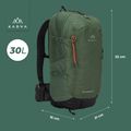 Туристичний рюкзак KADVA Escapada 30 л зелений 28