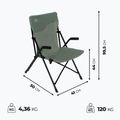 Туристичний стілець KADVA CAMPchair 1.0 зелений 16