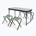 Складаний туристичний стіл + стільці KADVA CAMPtable комплект для 4-6 осіб сірий