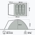 Намет kampingowy 3-місний KADVA CAMPdome 3 блакитний 25