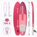 Набір дошка SUP надувна AQUASTIC Perth 9'10" pink 24