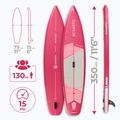Набір дошка SUP надувна AQUASTIC Touring 11'6" pink 27