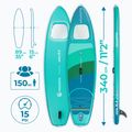 Набір дошка SUP надувна AQUASTIC Vista 11'2" green 21