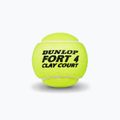 Тенісні м'ячі Dunlop Fort Clay Court 4B 18 x 4 шт. жовті 601318 3