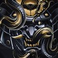 Шорти для ММА чоловічі Ground Game MMA Oni Samurai чорні 22SHORMMASAM3 7