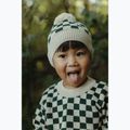 Шапка зимова дитяча KID STORY Merino green chessboard 6