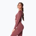 Лонгслів для тренувань жіночий Carpatree Dopamine Buzz Seamless rose/brown 3