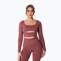 Лонгслів для тренувань жіночий Carpatree Dopamine Buzz Seamless rose/brown 6