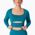 Лонгслів для тренувань жіночий Carpatree Dopamine Buzz Seamless petrol green 4