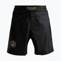 Шорти для ММА чоловічі Ground Game MMA Athletic Gold чорні MMASHOATHGOLD