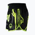 Чоловічі тренувальні шорти Ground Game Muay Thai Neon чорний / зелений неон 4